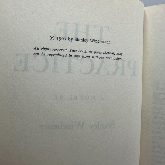 The Practice By Stanley Winchester 1967 Hardcover G.P. Putnams Sons - Picture 5 of 6